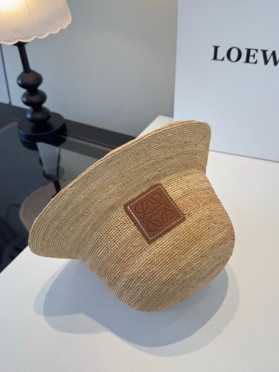 LOEWE Natural Woven Straw Bucket Hat main image 5